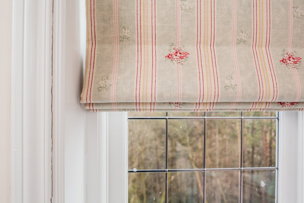 Roman Blind Fitted Inside Recess